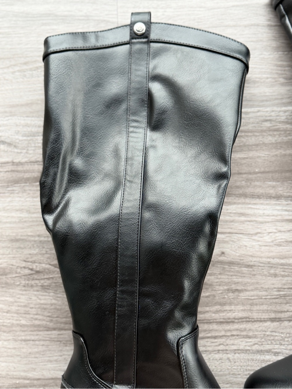 LifeStride Bridgett Wide Width Wide Calf Black Riding Knee High Boots Size 7W - Picture 9 of 15